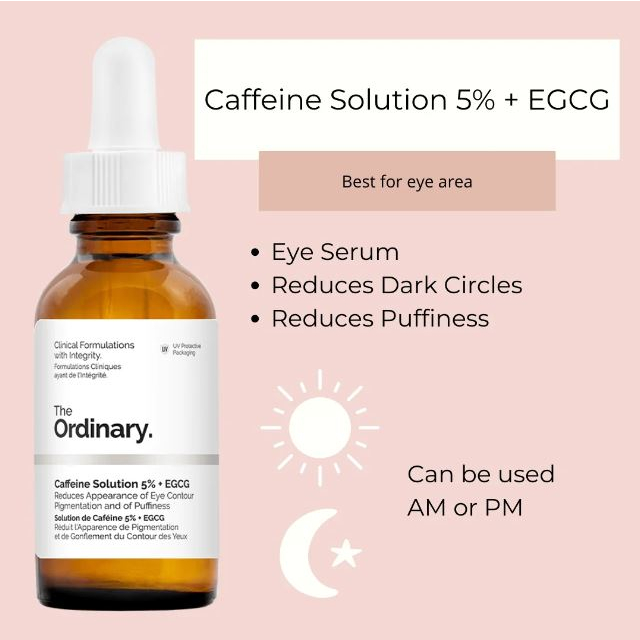 Tinh chất trị quầng thâm mắt The Ordinary Caffeine Solution 5% + EGCG