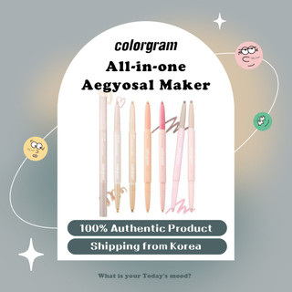 All-In-One Aegyosal Maker | Colorgram Under Eye Highlighter Stick Shimmery Cream Loại Brightening Under Eye Glitter liner