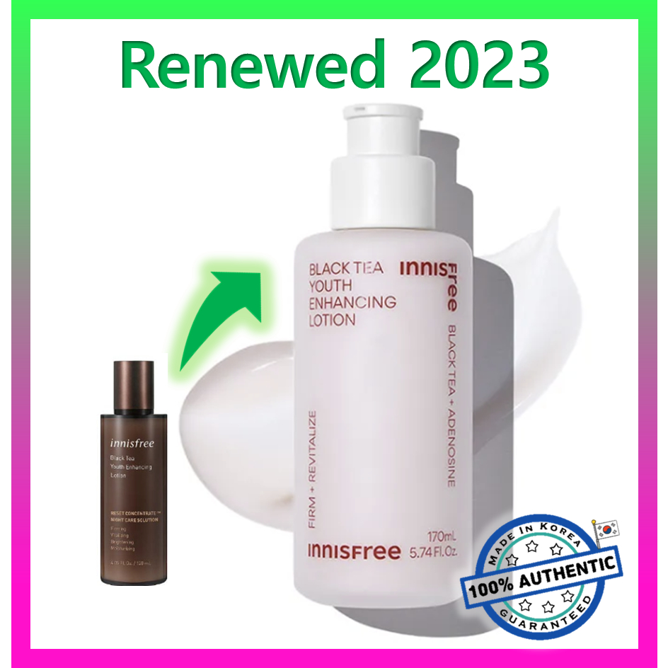Lotion Trà Đen innisfree Trẻ Hóa Làn Da / innisfree Black Tea Youth Enhancing Lotion 170ml (2023 AD)