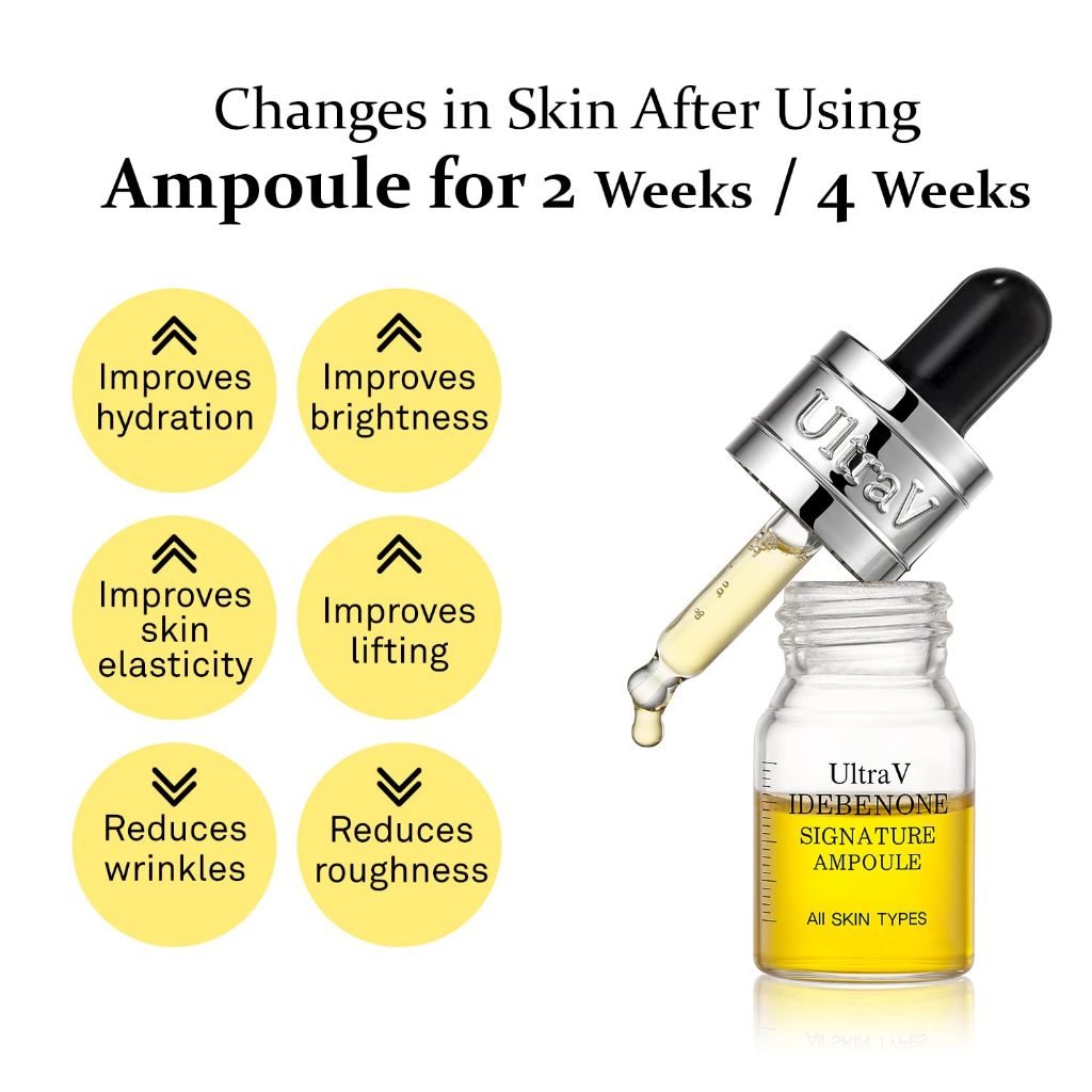 Set 4 Tinh Chất Ampoule Ultra V Idebenone 8ml