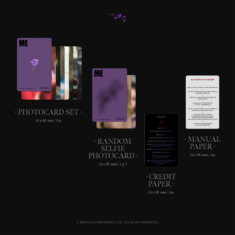 Album BLACKPINK JISOO đĩa đơn đầu tay ME phiên bản Tag lp