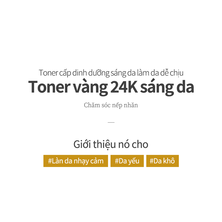 Toner Vàng 24K Bergmo 250ml Chăm Sóc Da Rực Rỡ