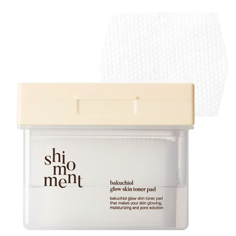 Shimoment bakuchiol glow skin toner pad