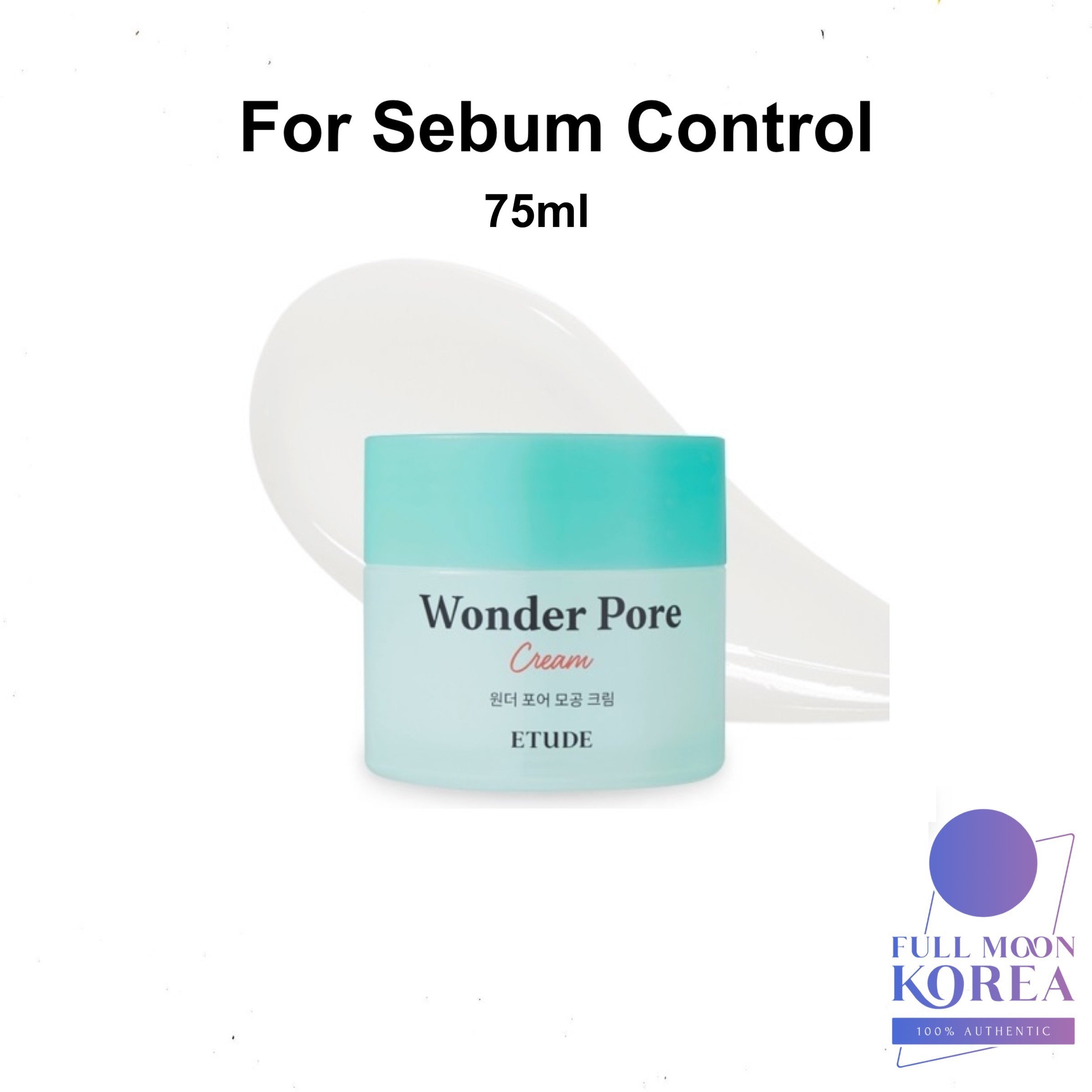 Wonder Pore Cream 75ml / Etude House Sebum Control Kem dưỡng ẩm / Tàu từ Hàn Quốc