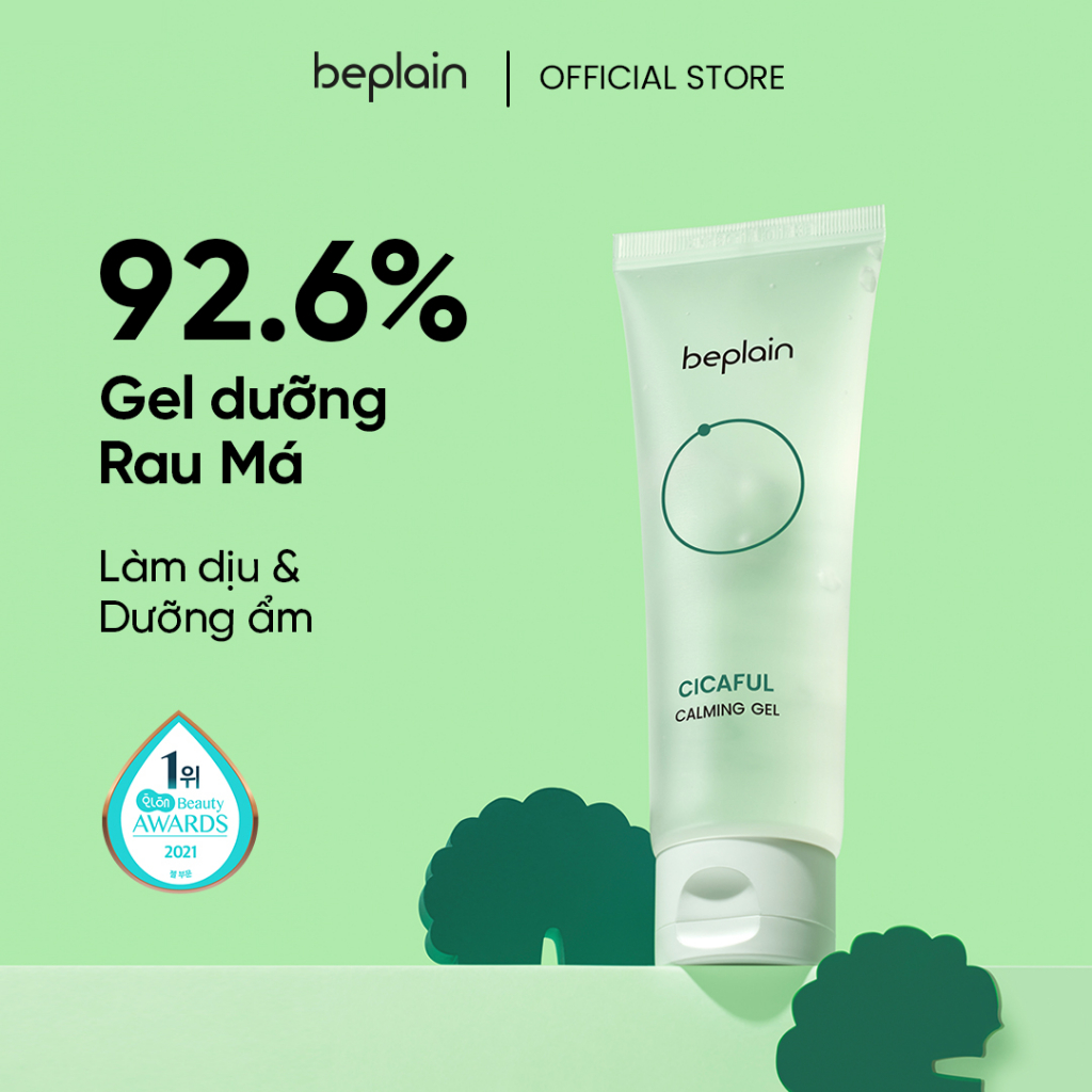 Gel Dưỡng Ẩm beplain chiết xuất Rau Má làm dịu da Cicaful Calming 80ml