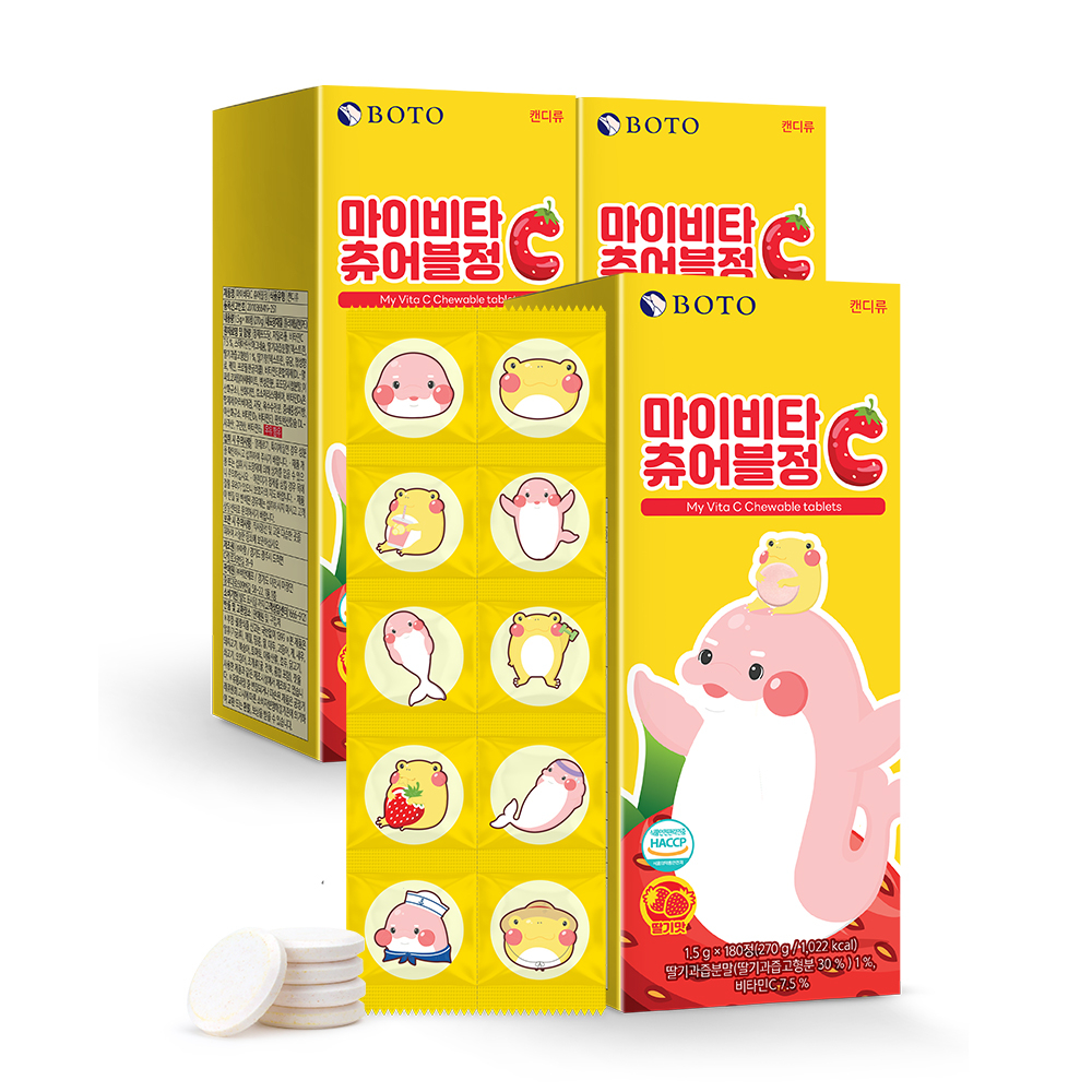 Máy Tính Bảng BOTO MY Vitamin C Tái Sử Dụng Được (1.5g x 180) x 3 Hộp]