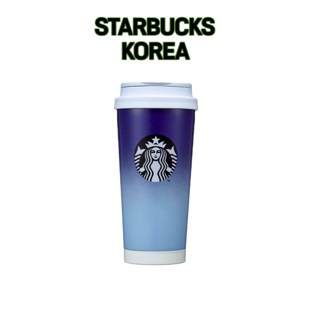 Starbucks Korea Ly Giữ Nhiệt 2021 Blue Summer Elma Tumbler 473ml