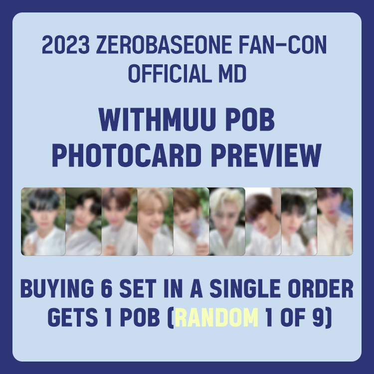 Thẻ sưu tầm Wake One Entertainment ZEROBASEONE  FAN-CON MD chính thức
