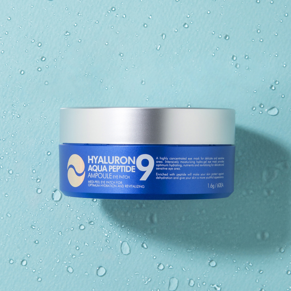 Medi-Peel Mặt nạ mắt MEDIPEEL HYALURON AQUA PEPTIDE 9 AMPOULE EYE PATCH Hàn Quốc 1.6g x 60 miếng