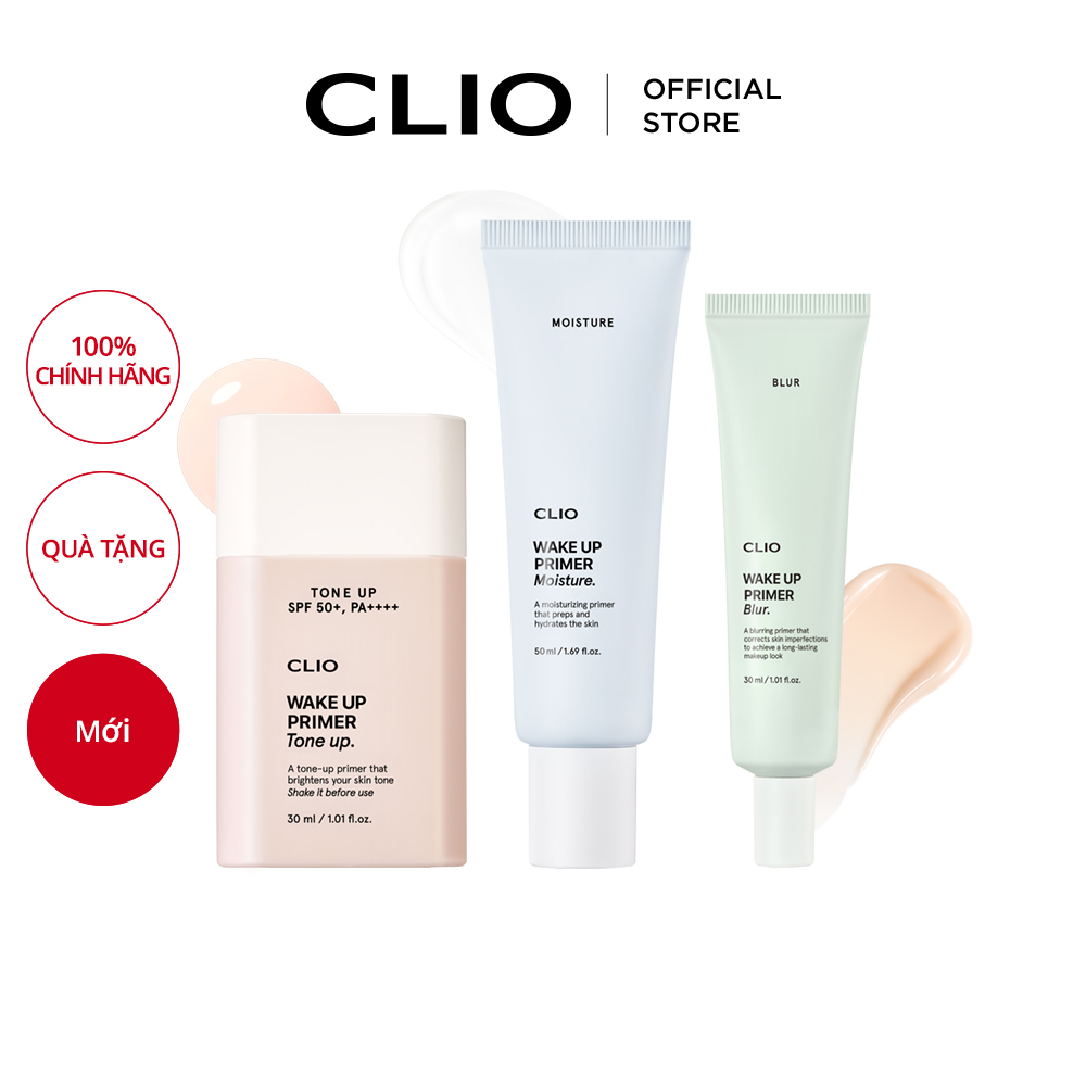 [CLIO] Kem Lót Trang Điểm Hãng (3 Màu) 30-50ml | Primer, Makup base, Pore cover