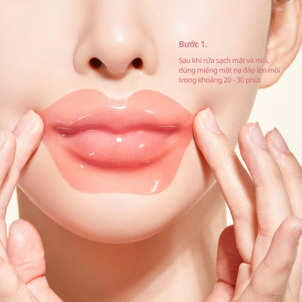 SET 4miếng mặt nạ môi dưỡng ẩm làm mềm cho đôi môi căng bóng
