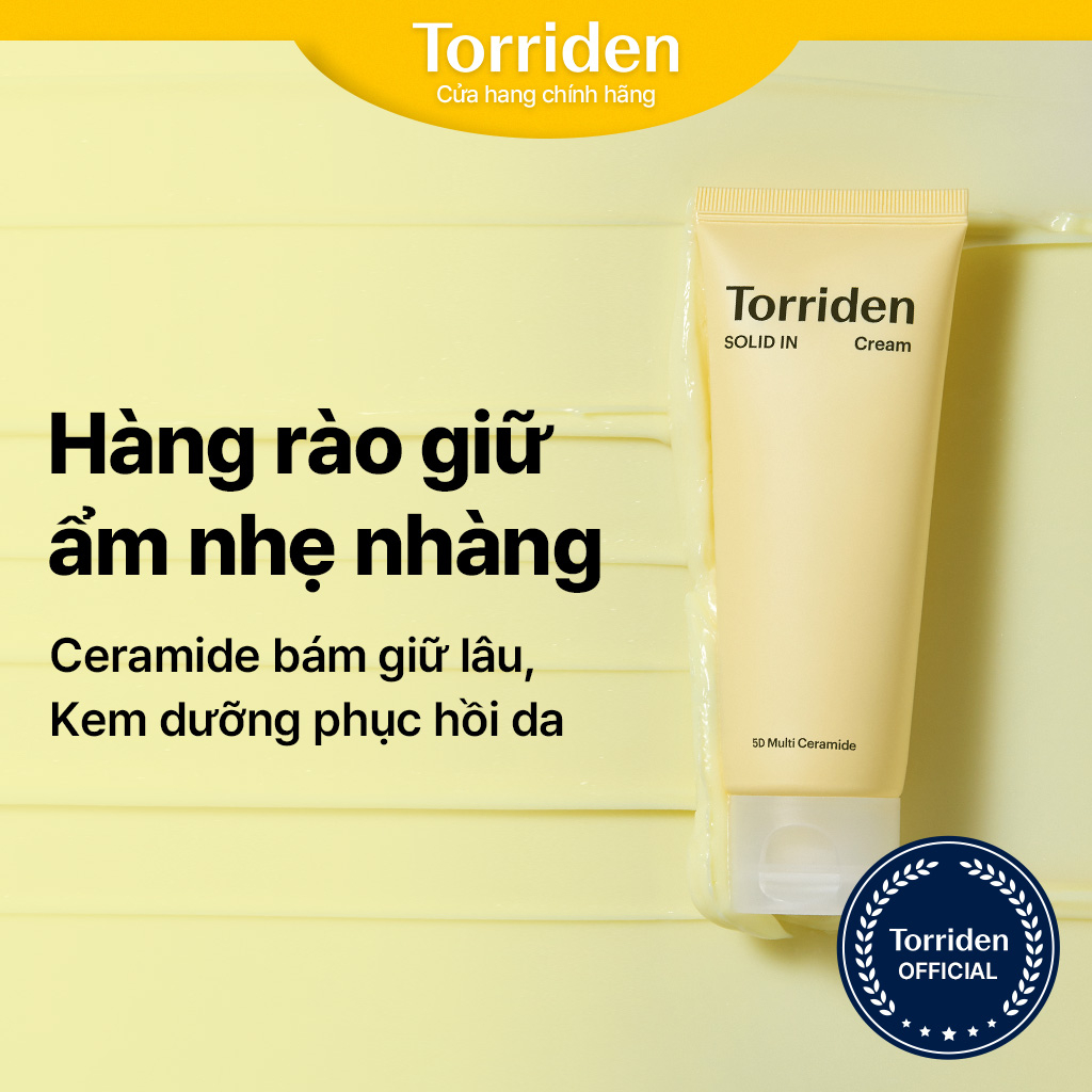 Kem dưỡng Ceramide TORRIDEN giữ ẩm giúp củng cố hàng rào bảo vệ da 70ml