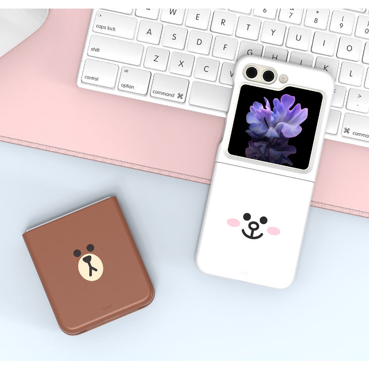 Line friends Ốp Điện Thoại In Hình Nhân Vật Hoạt Hình Hàn Quốc Cho galaxy z flip 5