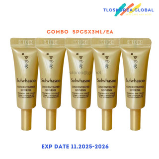 Sulwhasoo kem dưỡng mắt giúp phục hồi da 3mlConcentrated ginseng renewing eye cream ex 3ml