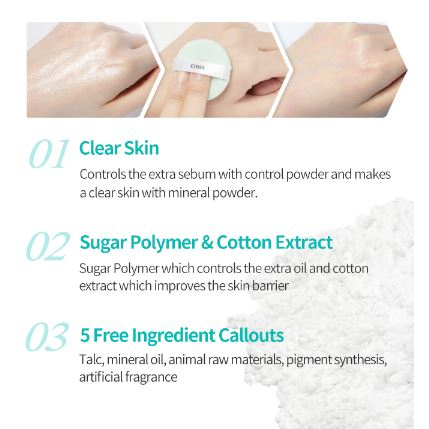 Etude HOUSE Zero Sebum Powder 4g - Hàng Sẵn Sàng