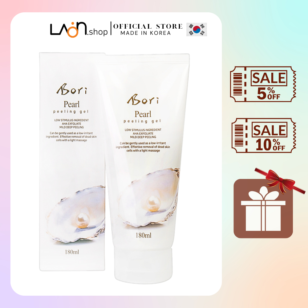 Tẩy tế bào chết , làm trắng da chiết xuất ngọc trai - Bori Pearl Peeling Gel 180ml