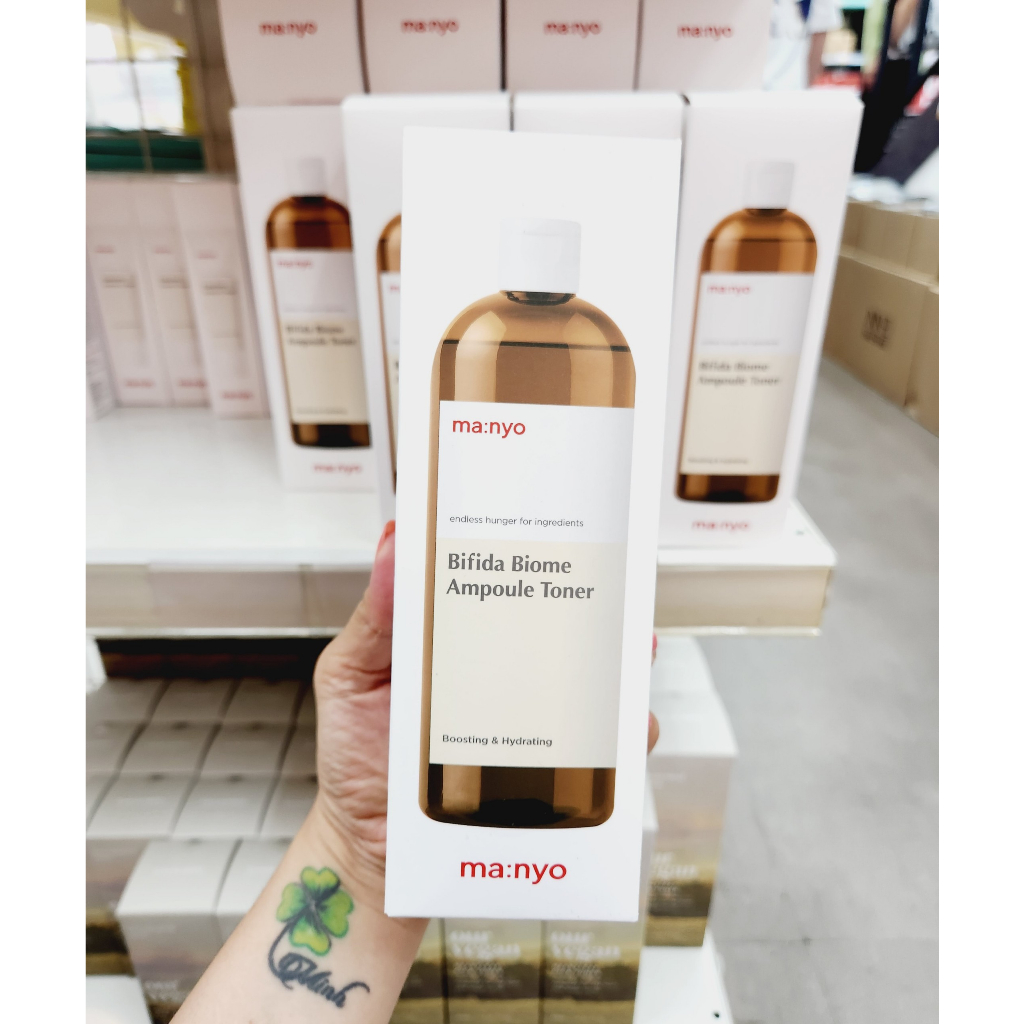 Nước hoa hồng lên men Manyo Bifida Biome Ampoule Toner 400ml- Chai lớn tiết kiệm