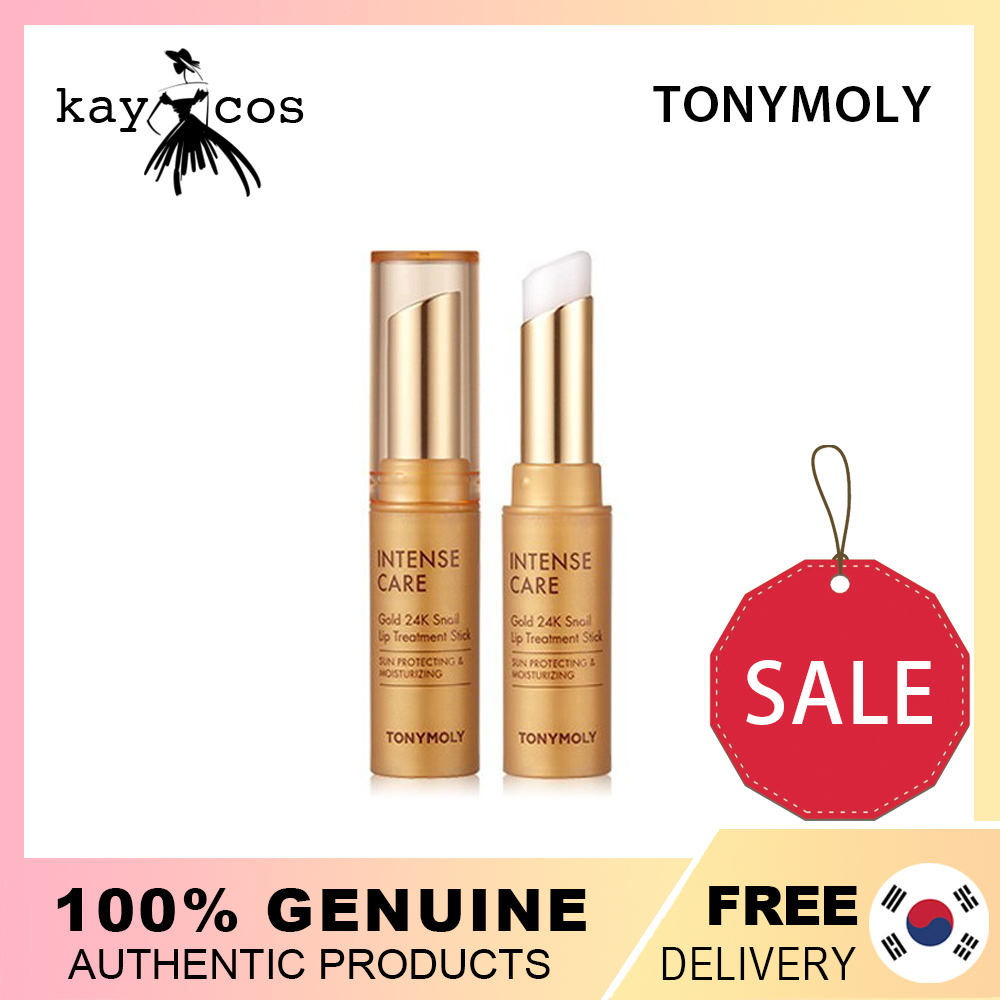 Tonymoly Tinh Chất Ốc Sên Và Vàng 24k 3.5g Chăm Sóc Môi/TONYMOLY Intense Care Gold 24K Snail Lip Treatment Stick 3.5g