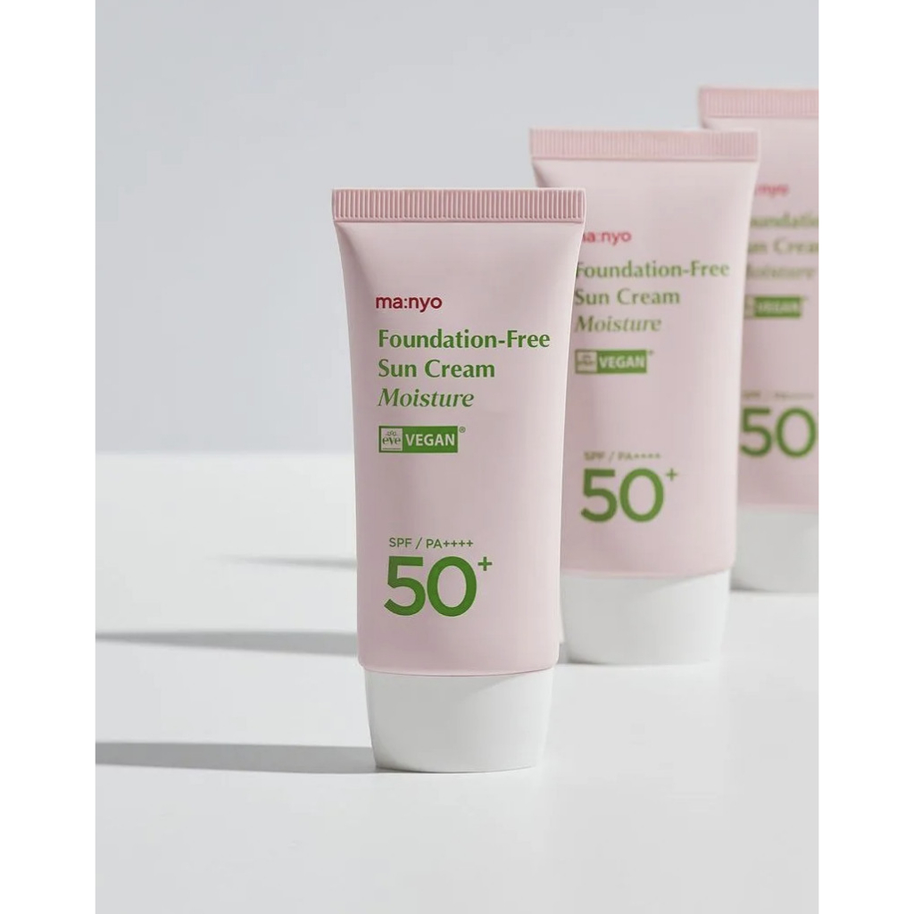 Kem Chống Nắng Thuần Chay Nâng  Tông Che khuyết Điểm Manyo Foundation -Free Sun Cream Moisture 50ml SPF50/PA++++ 50ml