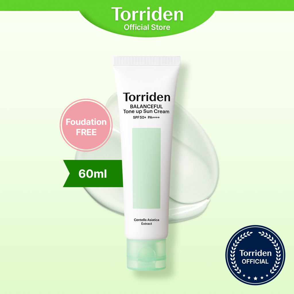 Kem chống nắng TORRIDEN BALANCEFUL điều chỉnh/nâng tông da bị xỉn màu/không bết dính/không cần nền SPF50+ PA++++ 60ml