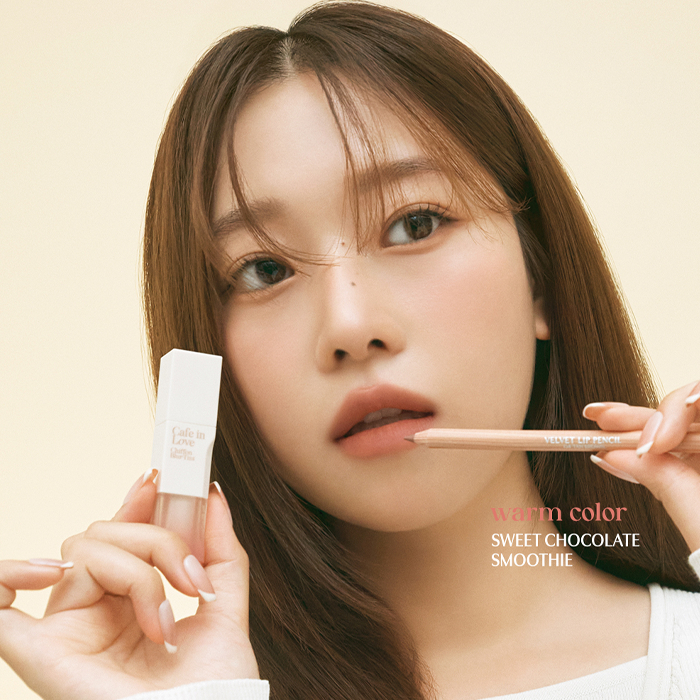 CLIO  set Chì Kẻ Viền Môi Và Lược Chải Màu Nhung chiffon | Bút Kẻ Đường Viền Môi Trên Môi