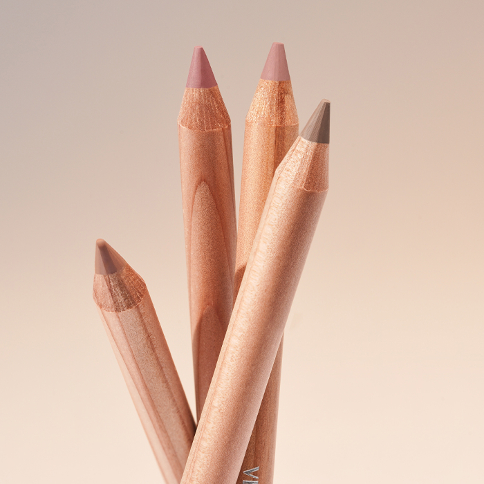 CLIO  set Chì Kẻ Viền Môi Và Lược Chải Màu Nhung chiffon | Bút Kẻ Đường Viền Môi Trên Môi