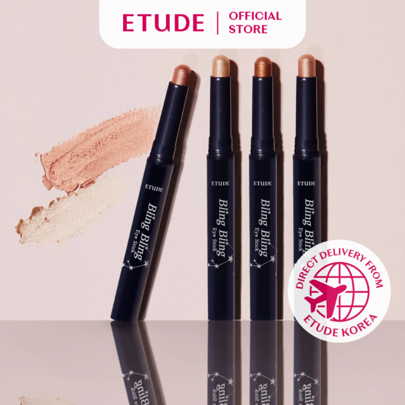 Phấn mắt ETUDE Bling Bling Eye Stick dạng thỏi siêu dễ dùng tông nhũ lấp lánh bền màu 1.4g