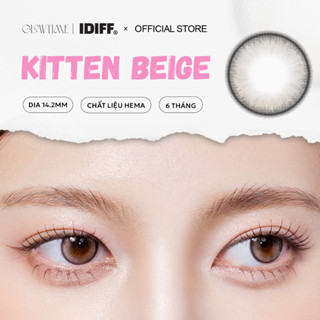[MEOW] Kitten Beige (1 chiếc) | Kính áp tròng màu nâu lạnh 6 tháng G.DIA 13.2mm