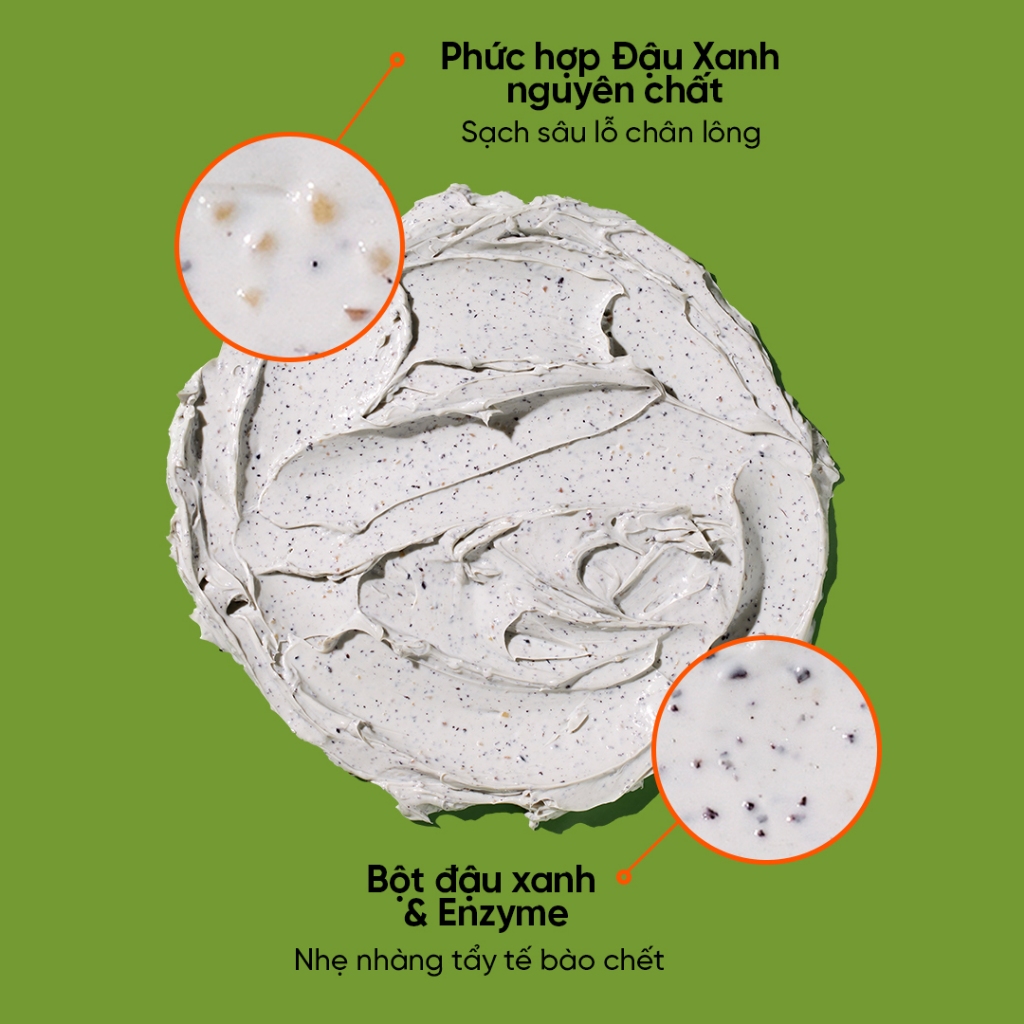 [Beplain Chính Hãng] [Độc quyền Shopee 200ml] Mặt nạ đất sét BEPLAIN từ đậu xanh se khít lỗ chân lông giảm mụn đầu đen 120ml + 80ml | BigBuy360 - bigbuy360.vn