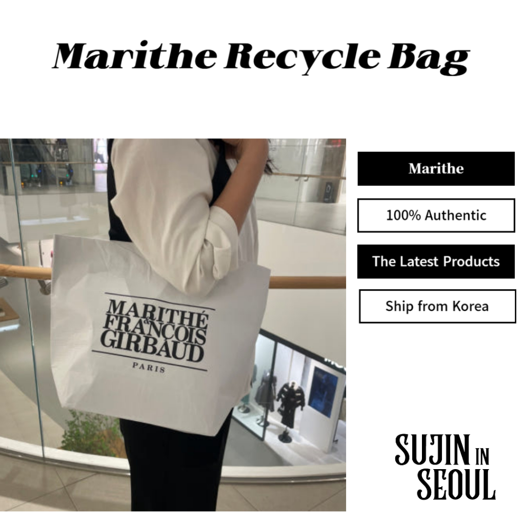 Túi tái chế Marithe francois girbaud Túi mua sắm tái sử dụng có thể gập lại