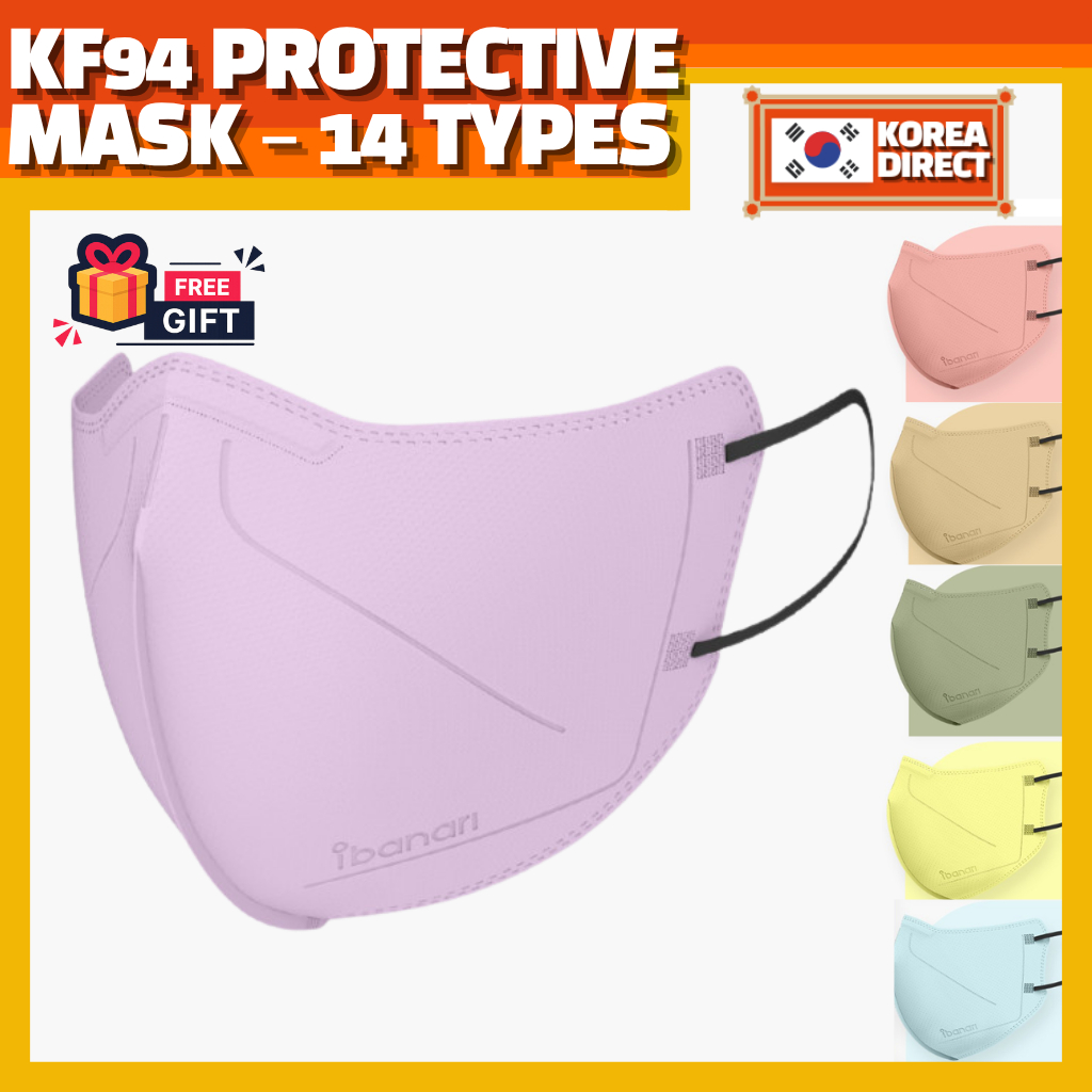 [MADE IN KOREA] MẶT NẠ MÀU IBANARI KF94 10 CÁI – CHỐNG BÚT & CHỐNG THẤM KF94Mask