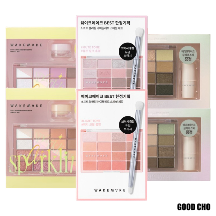 [WAKEMAKE] Soft Blurring Eye Palette 16 Colors (Special Set)