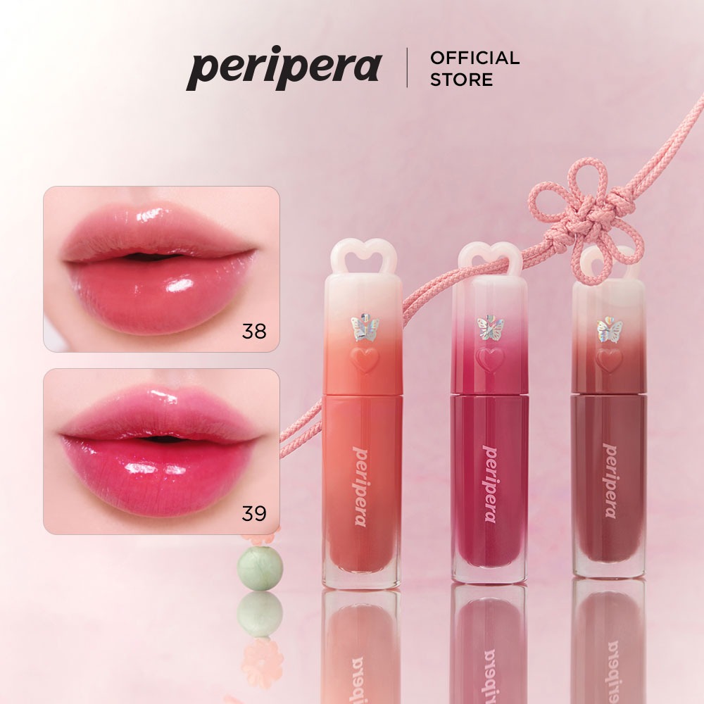 [PERIPERA] Collab Queenfluencer MỚI | Ink Mood Glowy Tint 4g (Son bóng nước, Hoàn thiện bóng, Son dưỡng ẩm, Son dưỡng ẩm, Dầu môi bật màu)