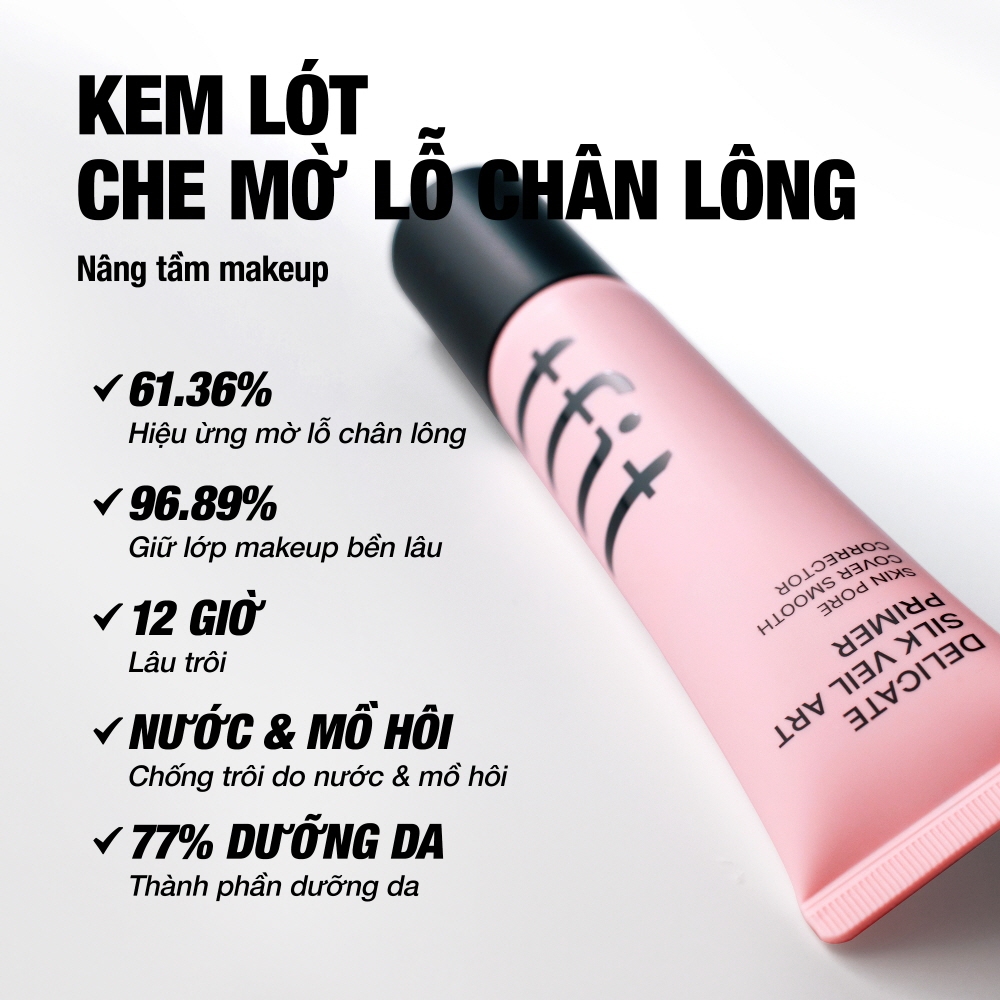 [TFIT Official] Kem Lót Delicate Silk Veil Art Primer Kem dưỡng ẩm Che phủ lỗ chân lông 30ml | BigBuy360 - bigbuy360.vn