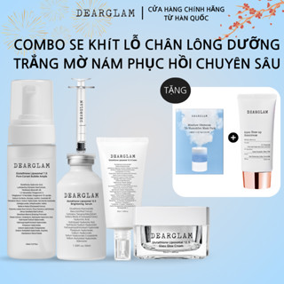 [Dearglam] Combo Dưỡng tế bào gốc PDRN+ Glutathione Liposomal 125.000ppm sáng da mờ thâm nám chống lão hóa chuyên sâu Dearglam [ E ]