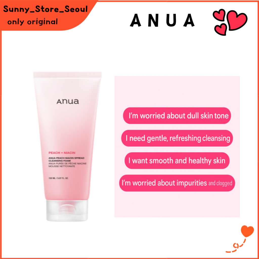 Sữa Rửa Mặt Anua Peach Niacin Spread 150ml