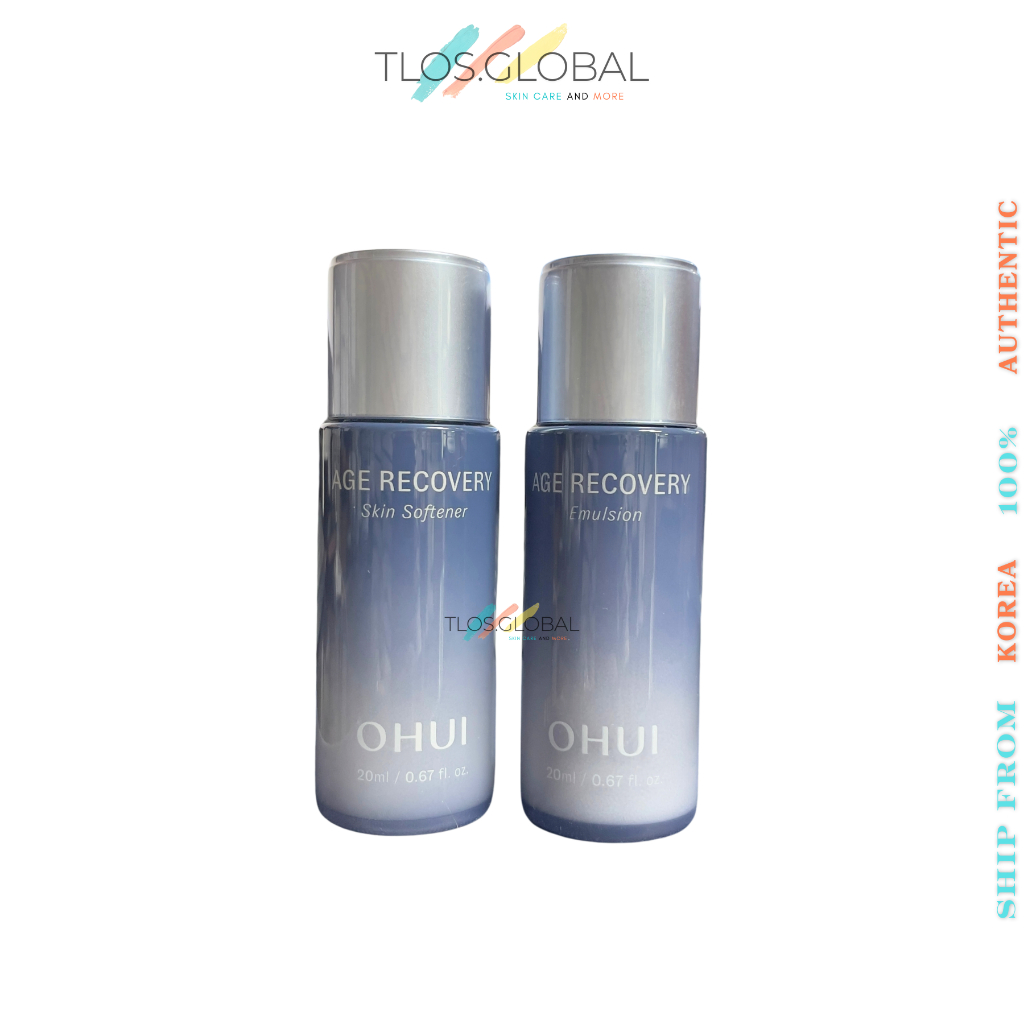 OHUI Age Recovery Emulsion Skin Softner 20ml Nước Hoa hồng Ohui tím mềm da phục hồi tuổi