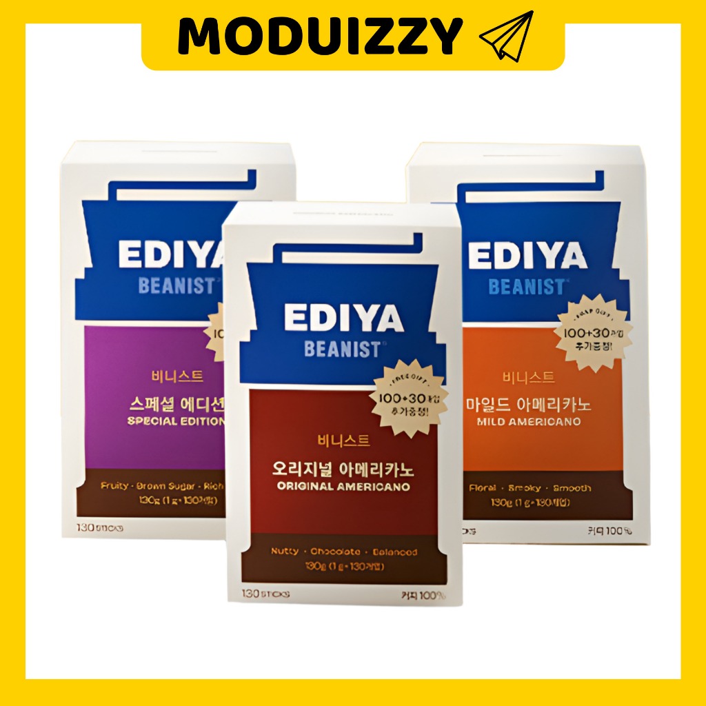 [EDIYA] Dòng cà phê BEANIST / Americano Original / Mild Americano / Phiên bản đặc biệt - 30T, 130T /
