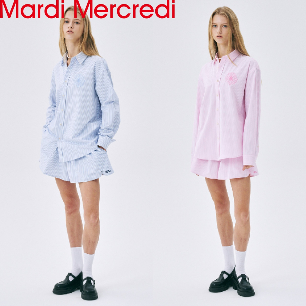 [MARDI MERCREDI] ÁO THUN & GIÀY COTTON _ 2 màu / sản phẩm KR chính hãng 100% / vận chuyển nhanh từ K