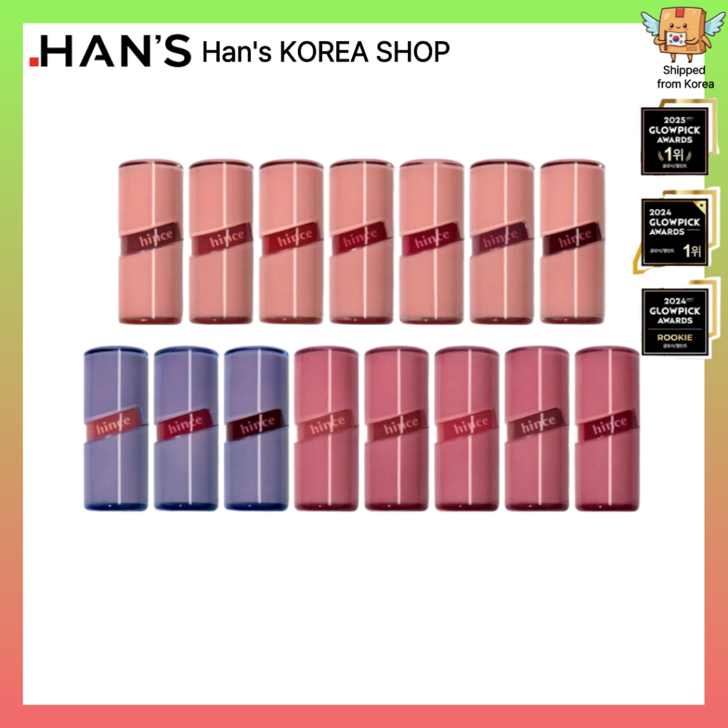 [HINCE] Raw Glow Gel Tint [4ml] Son bóng thuần chay (17 màu)