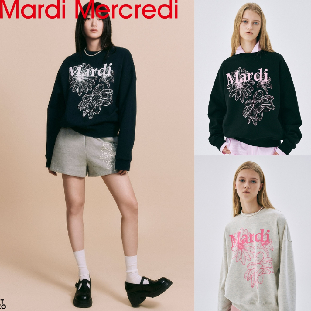 [MARDI MERCREDI] ÁO THUN BA HOA _ 6 màu / 100% chính hãng KR sản phẩm / fash vận chuyển từ KR