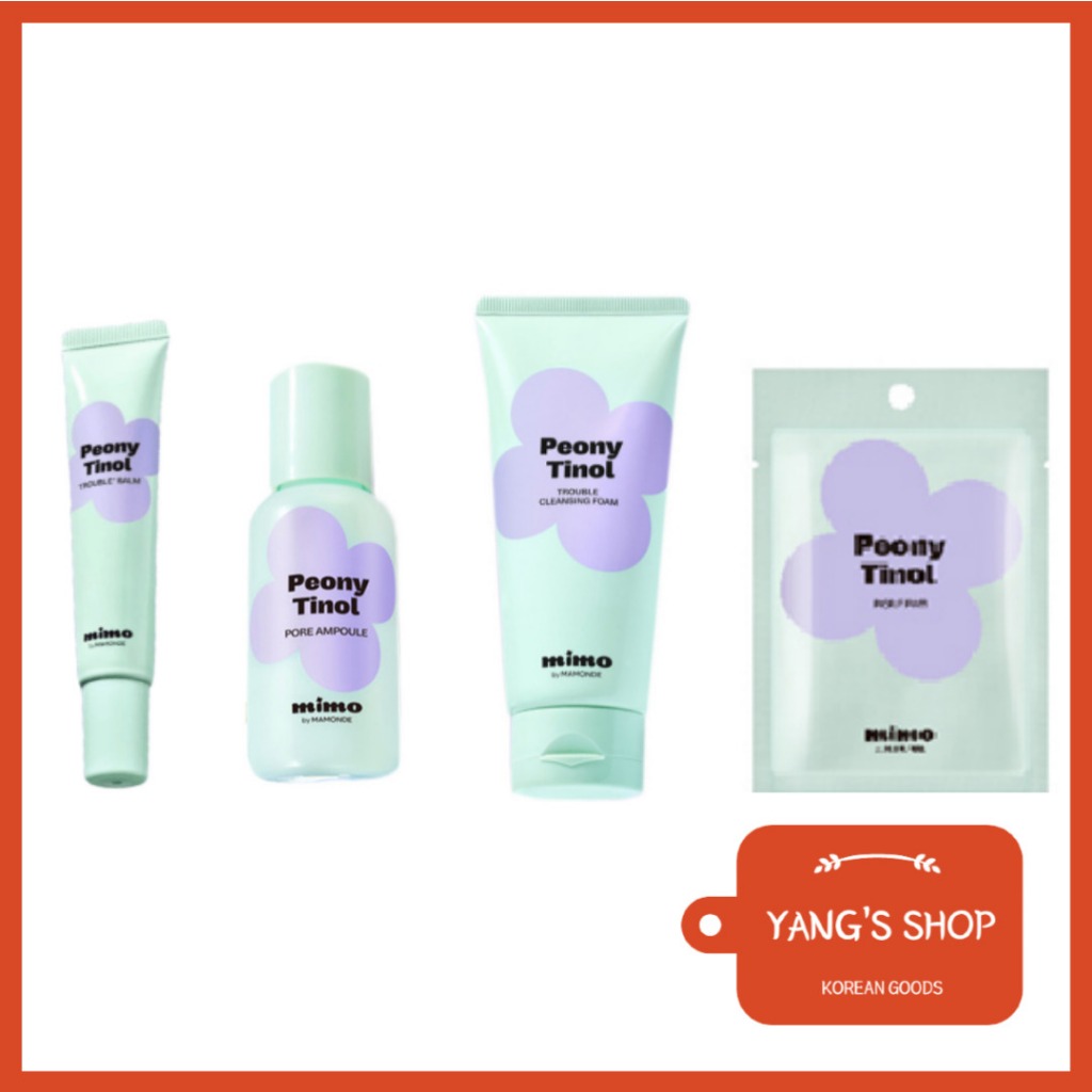 [Mamonde] [Daiso] Bộ sưu tập chăm sóc lỗ chân lông & rối ren Peony Tinol (4 loại), Miếng đệm, Bọt là