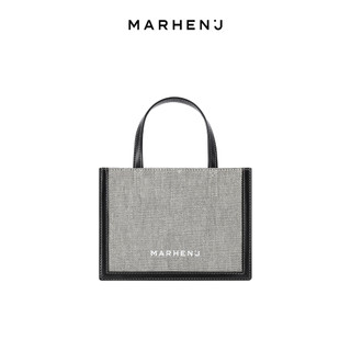  Túi xách tay đeo chéo MARHEN.J Janet chất liệu vải canvas và da thuần chay 4 màu - Đen   Nâu   Xanh   Be 