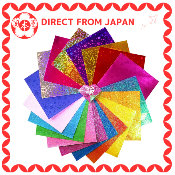 [Direct from Japan] LOORIPRO Sparkly Origami 15cm/100 sheets set (2 books of 50 sheets each)