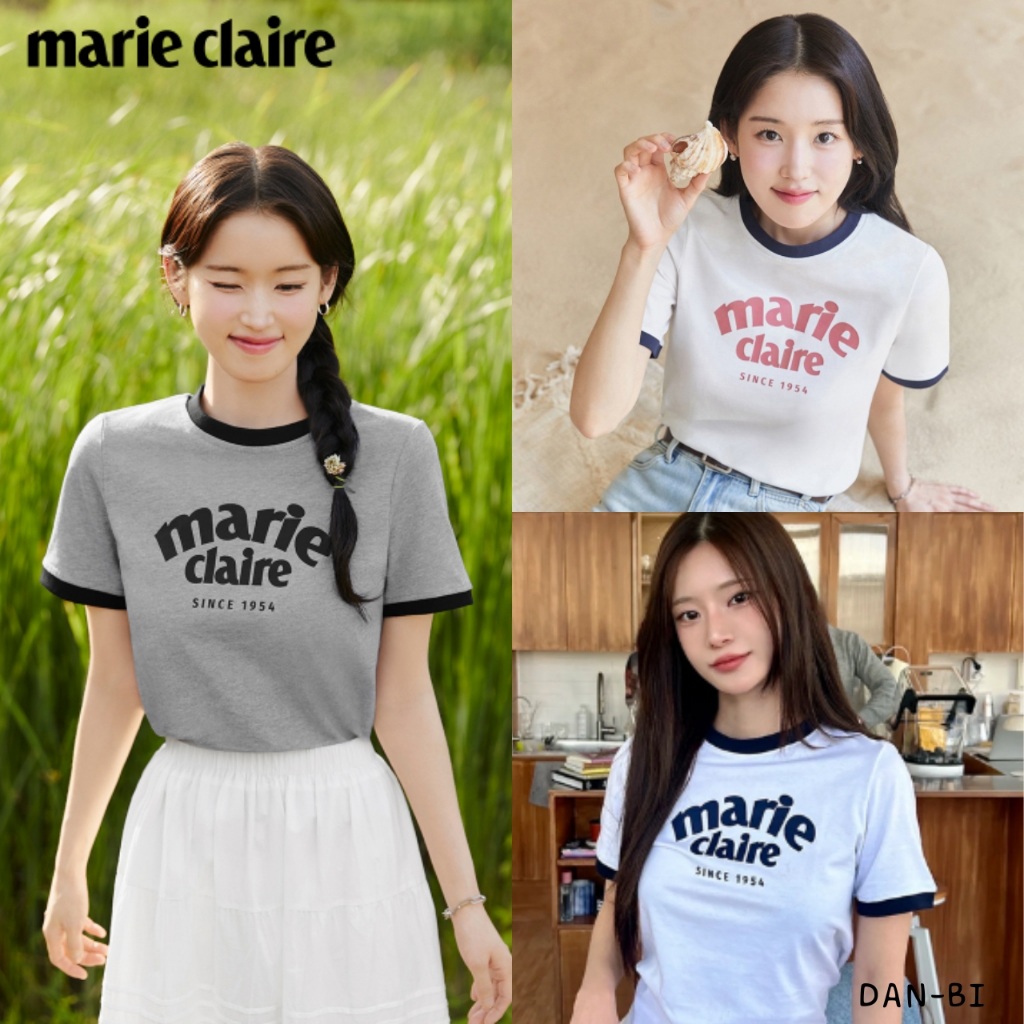 [Marie Claire] Áo thun Marie Ringer - 6 màu | Sản phẩmKR chính hãng 100% | Vận chuyển nhanh