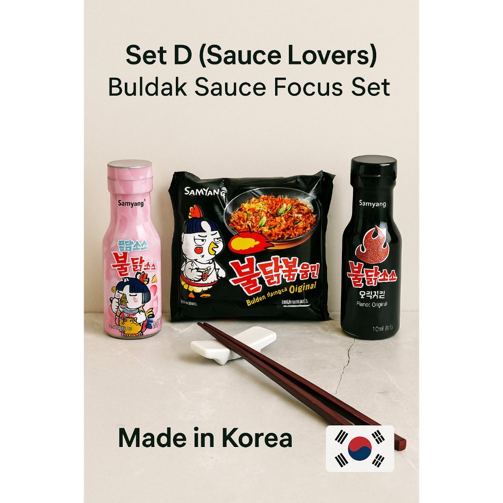 K-RAMEN Set D – Bộ tình nhân sốt Buldak