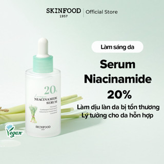 [SKINFOOD Official] Serum Sả Chanh Niacinamide 20% 50ml / Dưỡng sáng da / Kiểm soát bã nhờn / Dành cho da khô hỗn hợp / Hỗ trợ làm mờ vết thâm / Chăm sóc da mụn chuyên sâu / Lemongrass Serum