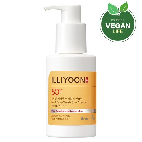 Kem chống nắng ILLIYOON Mild Easy-Wash SPF50 + PA + + + + – 150ml – Kem chống nắng hàng ngày không gây dị ứng, thấm nước cho da nhạy cảm