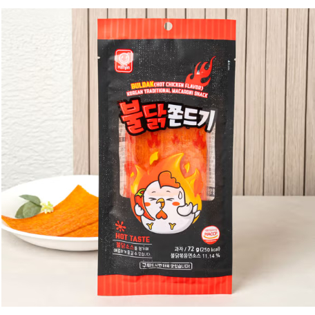 Buldak Spicy Tteok Snack (Snack Bánh gạo nhai Hàn Quốc) – 72g