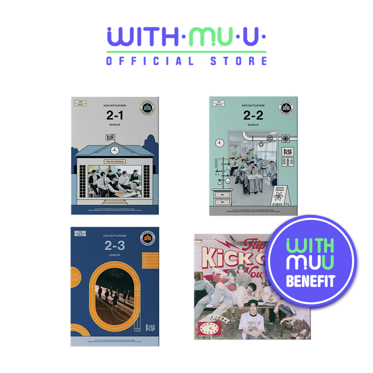 Album JYP Entertainment KickFlip [Kick Out, Flip Now ] 2nd Mini Album (WITHMUU POB)